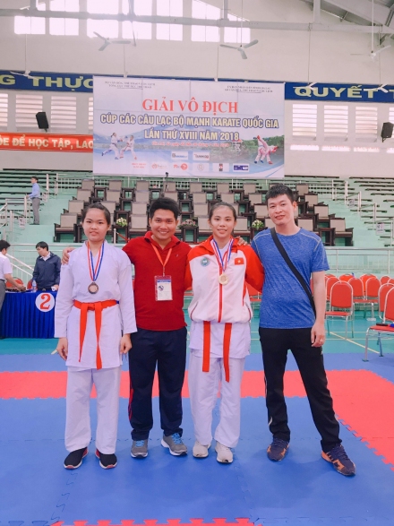 Bình Phước giành 3 huy chương giải Vô địch Cúp các câu lạc bộ mạnh Karate quốc gia lần thứ XVIII