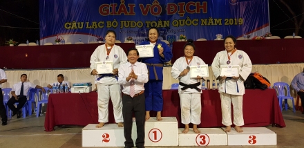 Đội tuyển Judo Bình Phước giành huy chương vàng tại giải vô địch các câu lạc bộ Judo toàn quốc 2019